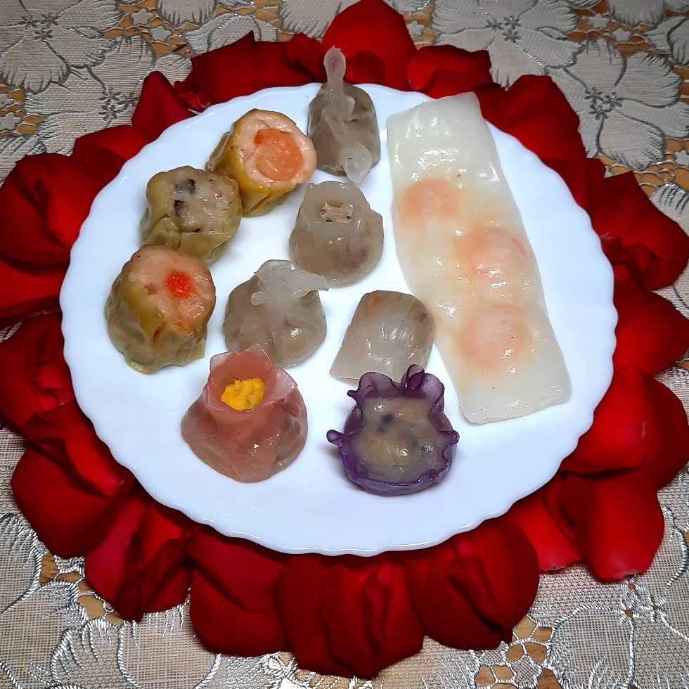 Há cảo chay Ban Hương nguyên liệu xanh sạch và không chất bảo quản